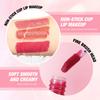 HANDAIYAN 4 Matte Velvet Lip Glaze Set Einfache Farbe Langanhaltend Wasserdicht Schweißfest Nicht-Klebendes Lip Glaze Set