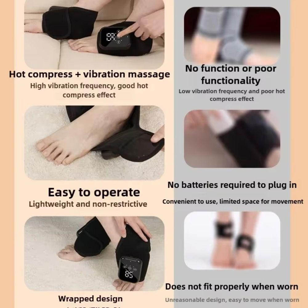 With 3 Vibration Modes Ankle Wrap Foot Massager Cordless Ankle Massager  Achilles Tendonitis