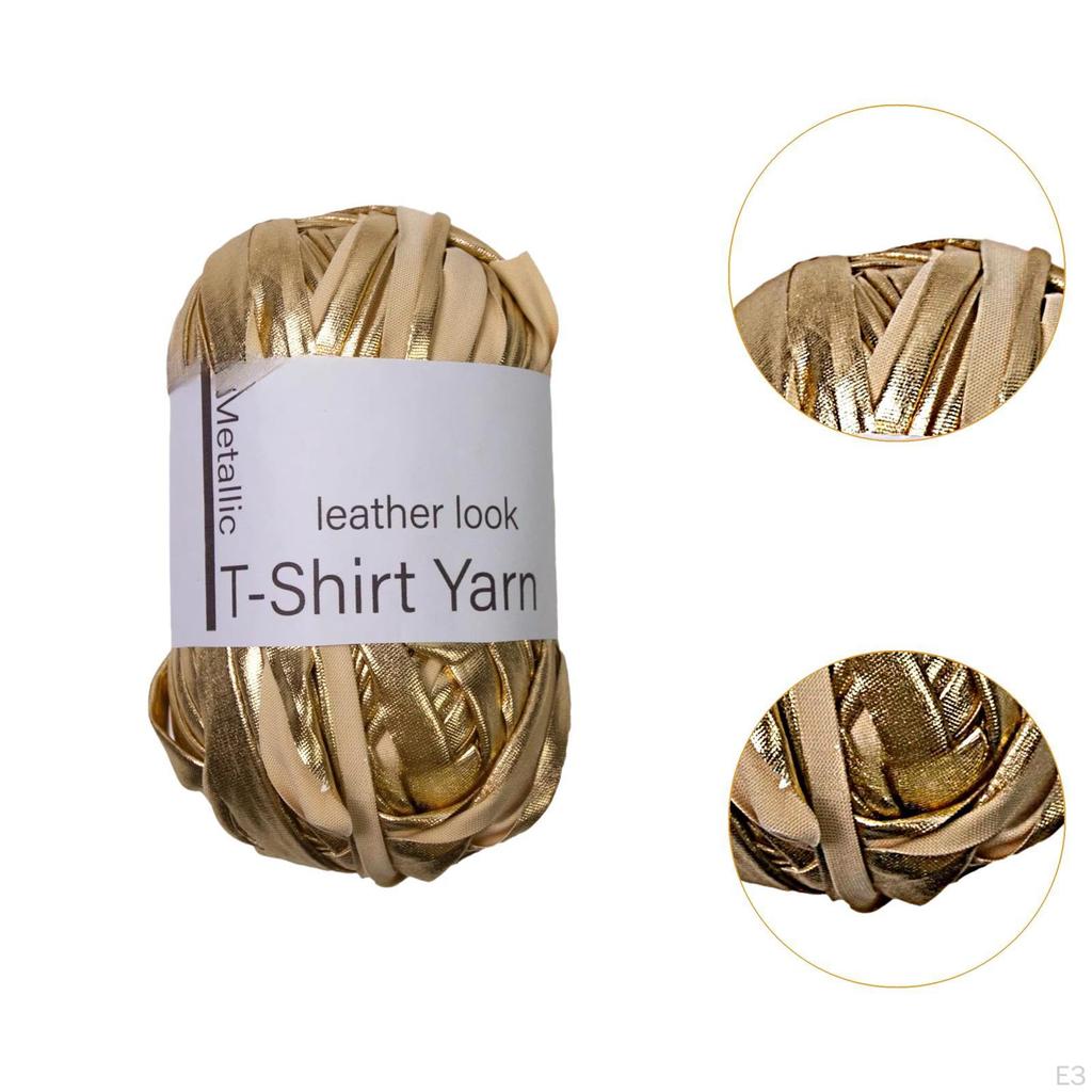 Metal T -shirt Thread, Soft Tissue Bright Fabric Thread for Blankets, Keys, Beginners