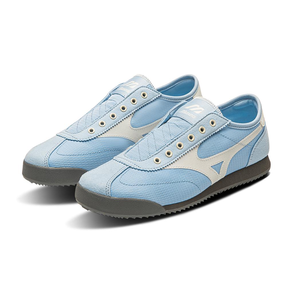 Mizuno LG 60S Slip-On Spring Summer Lightweight Fashion Versatile Easy-On Comfortable Casual Shoes Kids Sneaker Sky-Blue D1GH240217