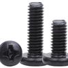 BM Black Cross Slot Pan Head Machine Screws M1.7-M5