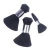 Spazzola Morbida da Parrucchiere Spazzola Nera da Parrucchiere Pulizia Capelli Collo Spolverino Viso Anello Taglio Capelli Pettine per Styling Barba