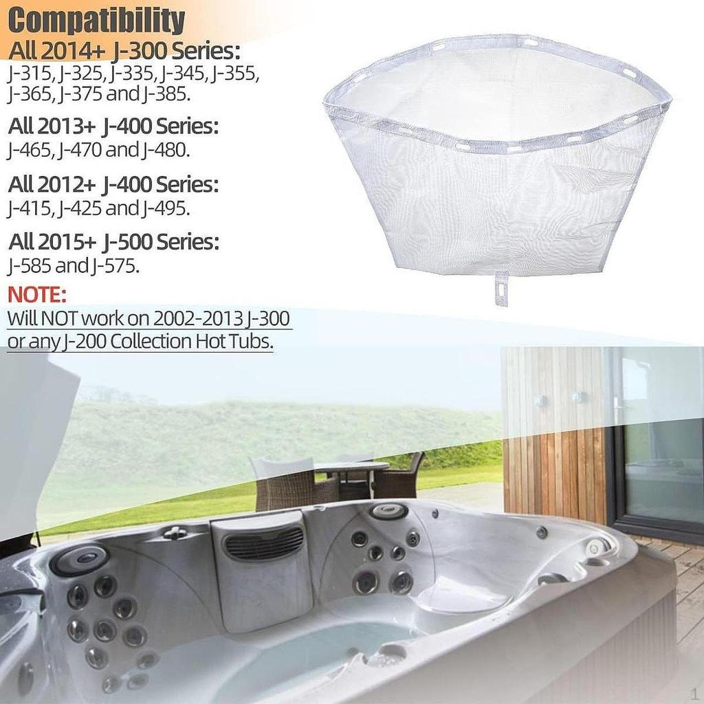 Filter Net Bag Debri Attachment Accessory Easy Clean Compatibility Tub Mesh Skimmer