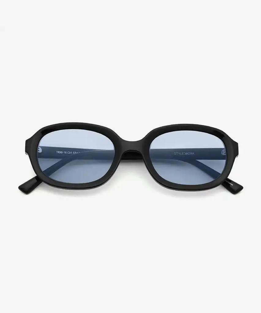 Seutailwokeu Blue Tint Oval Style Work Tr90-16 C1_Mblue Style Work Sunglasses