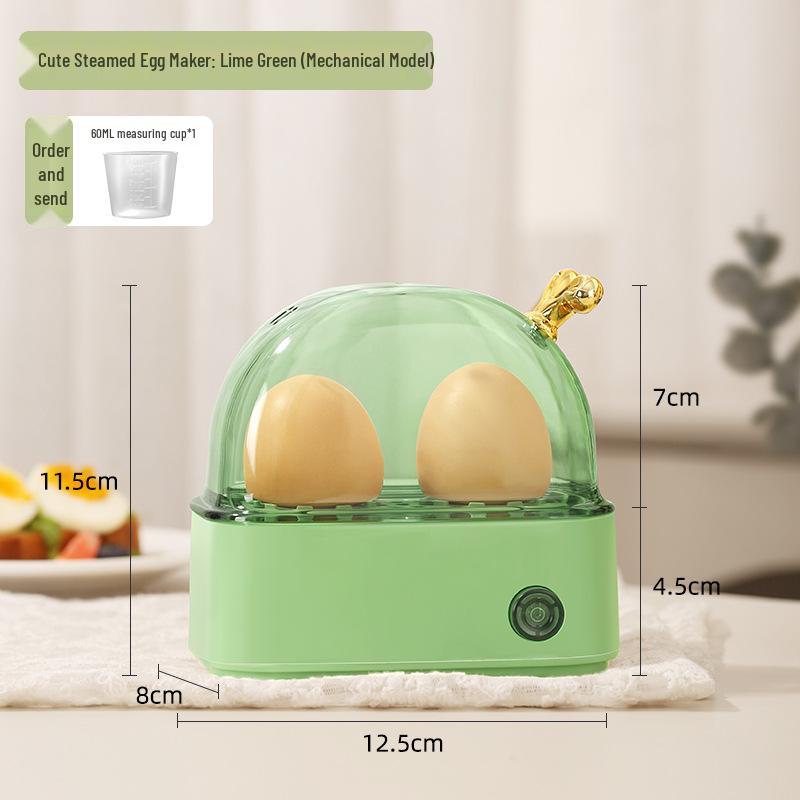 Automatic Mini Egg Steamer with Timer: Multifunctional, Anti-Dry, Perfect for Breakfast