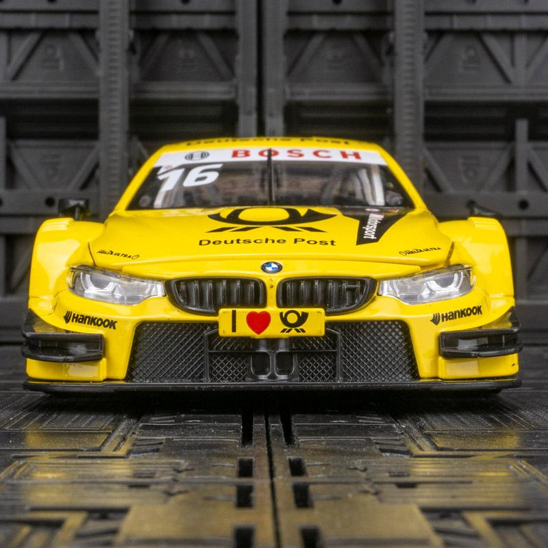 AAAON1 1:24 BMW M4 DTM Alloy Racing Car Model Diecasts Simulation Metal Toy Vehicles Car Model Collection Kids Toys Gift F193
