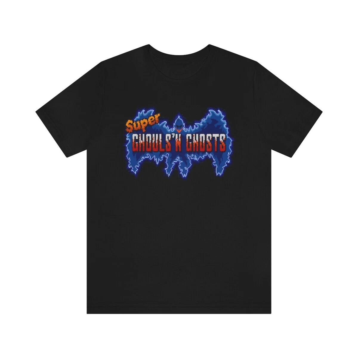 

Super Ghouls and Ghosts SNES 90 s Video Game Pixel Art Unisex 100% Cotton T-shirt Mens Womens Tees Top S