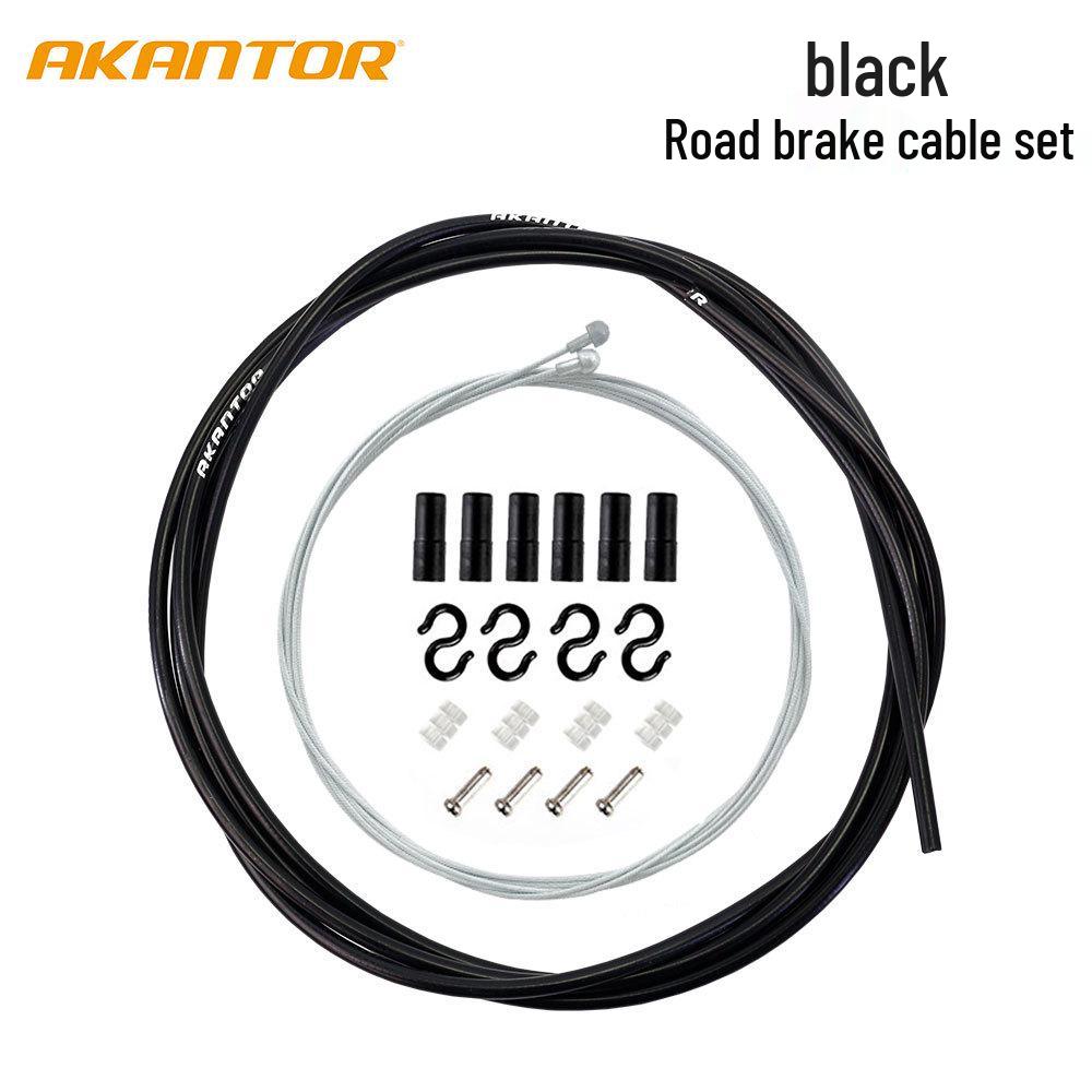 AKANTOR Bicycle Brake & Gear Shift Cable Set for Mountain, Road, or Folding Bikes
