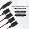 11.81 Inch Car Cigarette Lighter Splitter with 20A Fuse,1 To 4 Car Charger Splitter,Universal Power Adapter 12V Cigarette Lighter Socket for