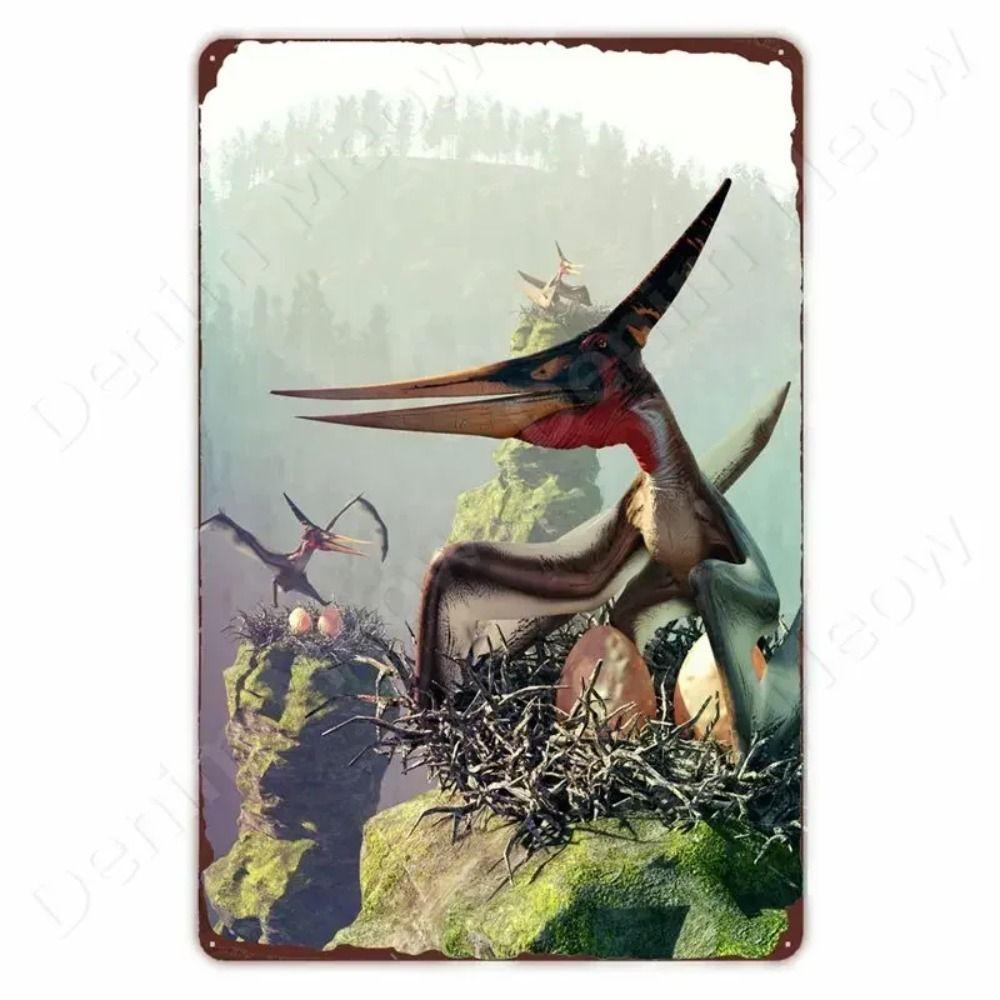 Dinosaur Retro Metal Tin Sign Wall Decor 20x30cm