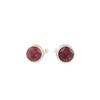 Rhodolite Gemstone 925 Sterling Silver Handmade Jewelry Designer Cufflinks 0.50" CL-4-16