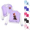 Kids' Fashionable Casual Long-Sleeved Hooded Print Jacket