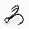 10pcs Treble Jig Fishhooks Black Barbed Hooks new High Carbon Steel Hook  Outdoor