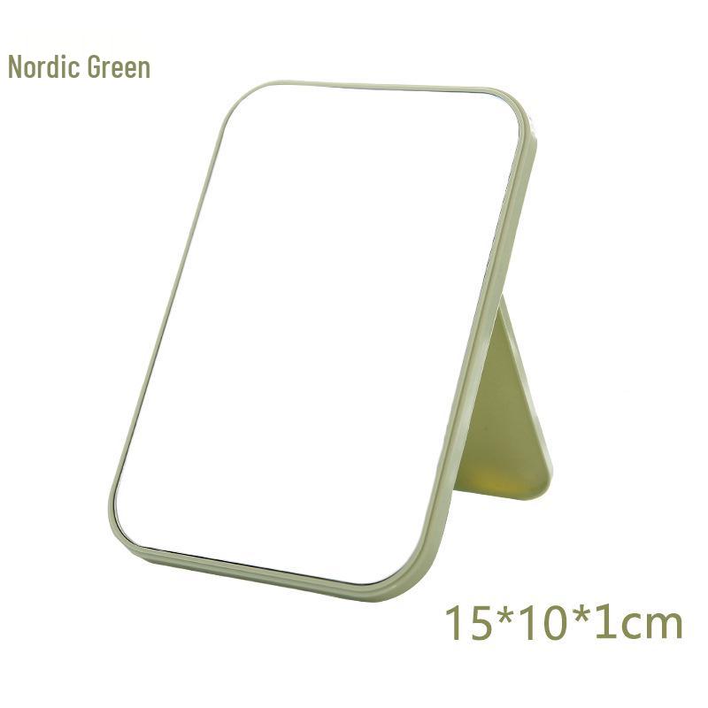 HD Single-Sided Folding Makeup Mirror - Portable Square Vanity Mirror