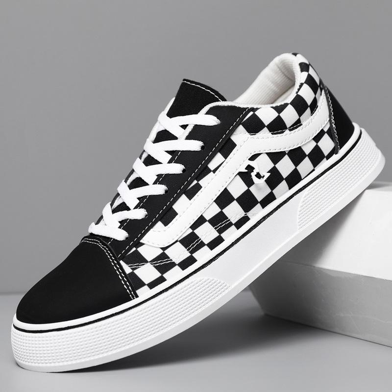Students Low-top Canvas Shoes Youth Street Versatile Board Shoes Spring and Autumn Outdoor Leisure Comfortable Men's Shoes Foreign Trade
