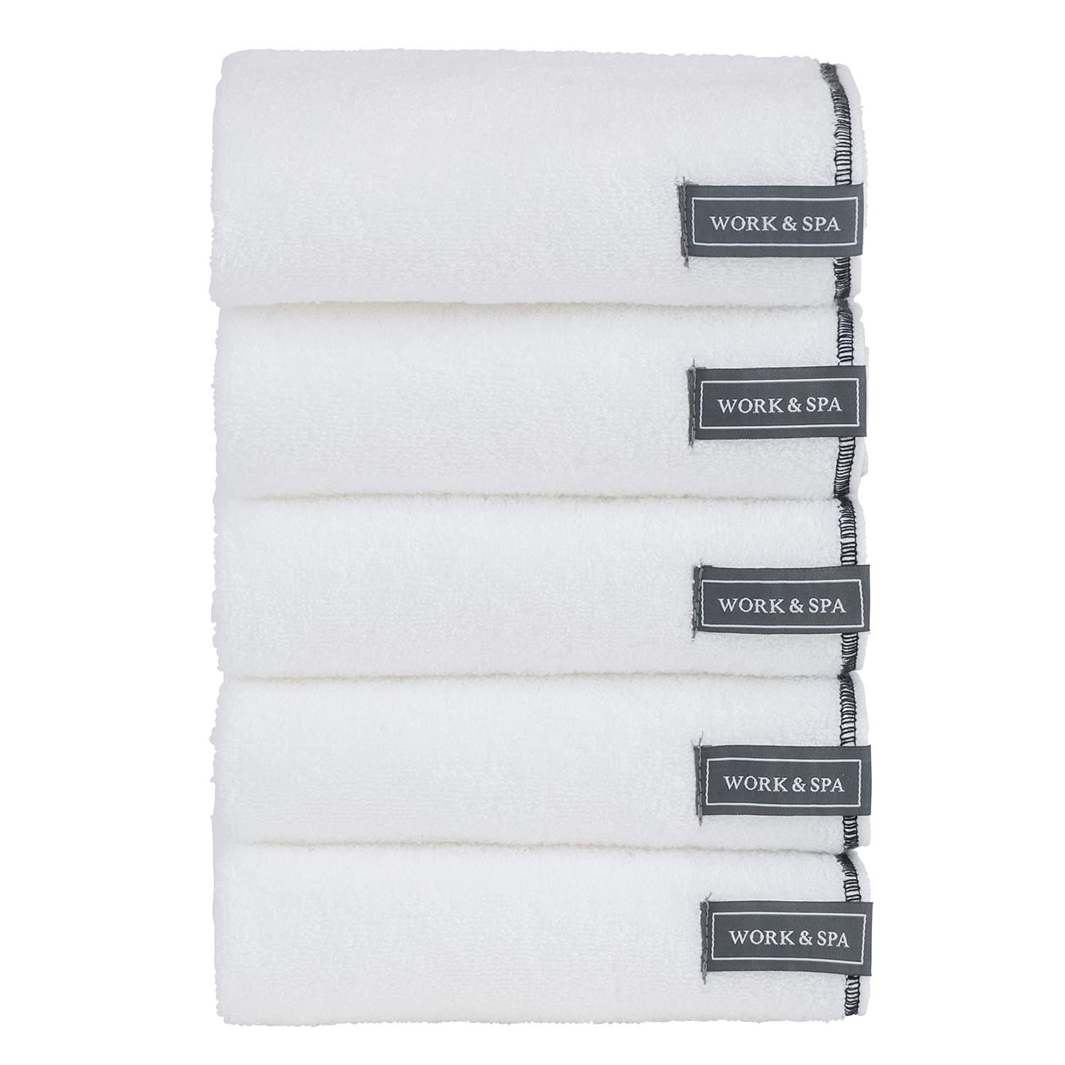 

Towel Laboratory Long Face and Easy to Wrap Around Your Perfect for the and Outdoors in 3 [WORK&SPA] #007 Thick, Heavy-Duty Towels, White, 5-Piece белый