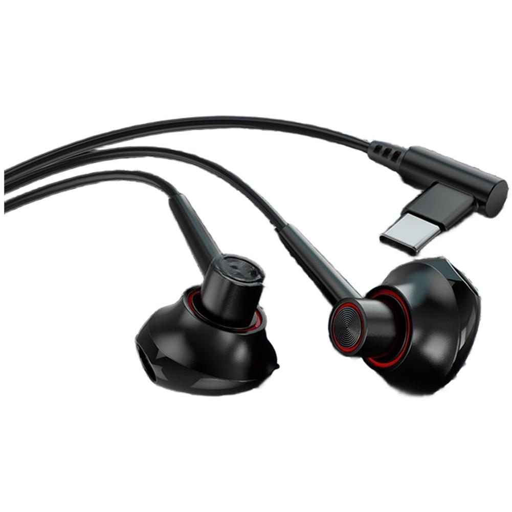 Wired Gaming Earbuds With Microphone Type C USB Speaker For Battle Royale In-Ear Design Precision Sound Positioning Noise