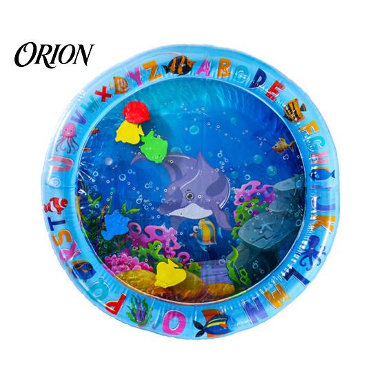 Safe Water Mat for Newborns Inflatable Splash Pad Toddlers, Thickened PVC Outdoor Sprinkler Play Stable Tummy Time Floor Babies, Sensory Toy