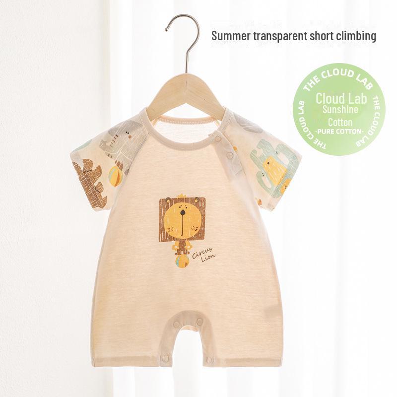 

Летний детский комбинезон категории А — чистый хлопок, легкая пижама для новорожденных, комбинезон для ползания, идеально подходит для теплой погоды. 73 cm