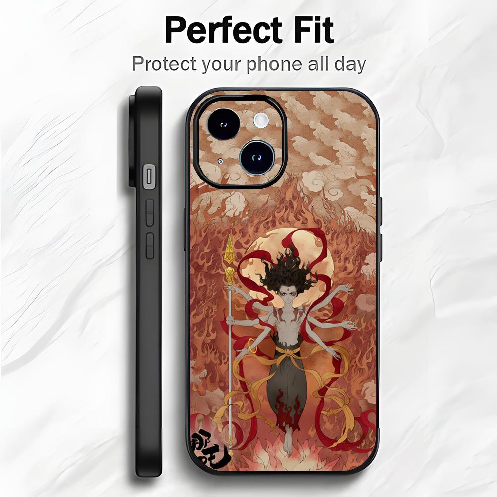

Chinese Animation Movie Nezha Phone Case Phone Case Soft Packaging Lightweight For iPhone17 16 15 14 13ProMax iphone17air