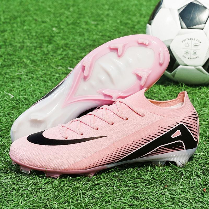 Nieuwe Heren Match Voetbalschoenen Gras Enkel Hete Verkoop Training Lange Noppen Sport Voetbalschoenen Buiten Noppen TF/FG Hoge Kwaliteit