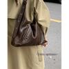 Autumn and Winter Retro Large-capacity Bag Women's Underarm Bag 2025 New Soft-sided Tote Bag Wide Shoulder Strap Single Shoulder Messenger Bag