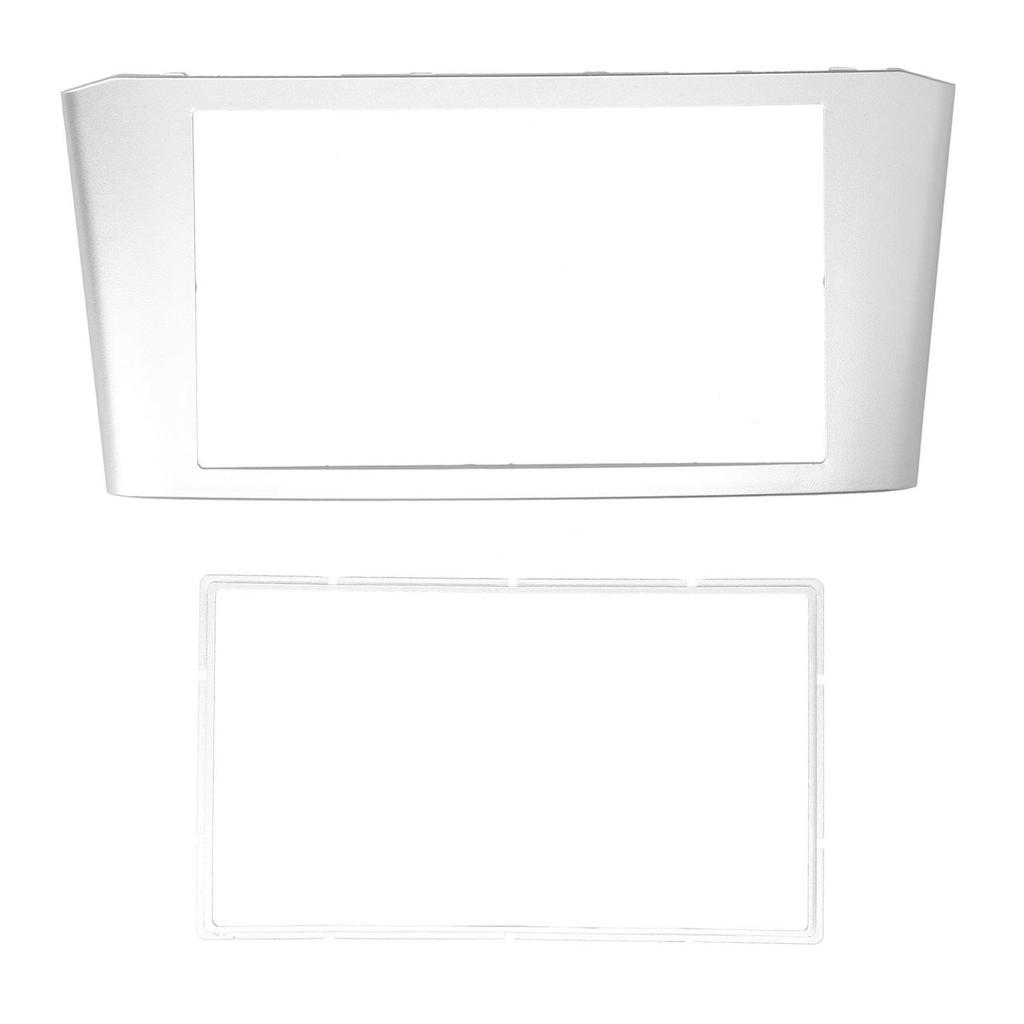 2 Din Radio Stereo Fascia Dash Audio DVD Silver Frame Surrounding Fit for Avensis 2002‑2008