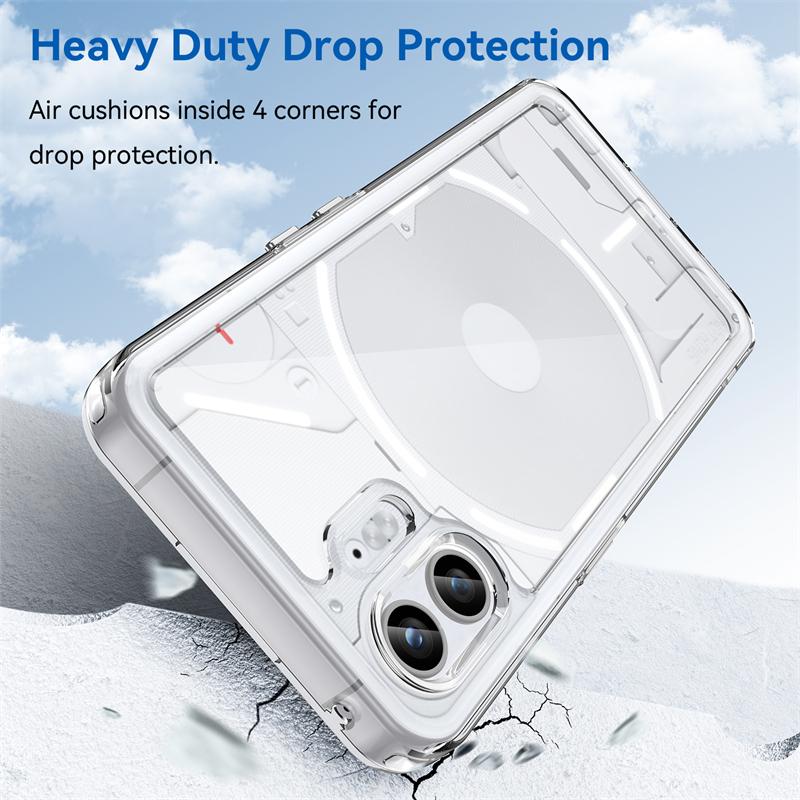 For Nothing Phone 2 Case Luxury Silicone Clear Bumper Shell Nothing Phone2 Case TPU Border Shockproof Case Nothing Phone 2 Cover
