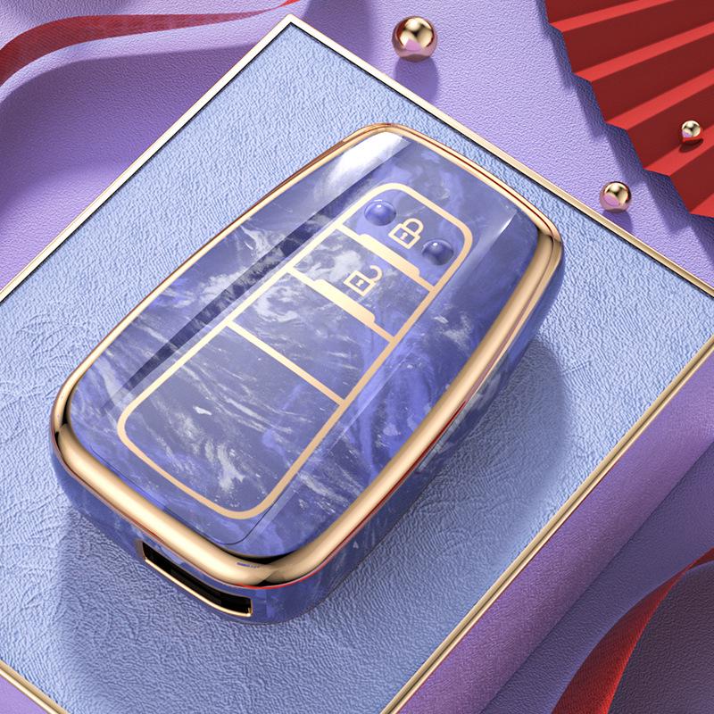 Chinese Style Key Case for Toyota Camry, Prado, Avalon, and Yize - Full Coverage Protective Cover