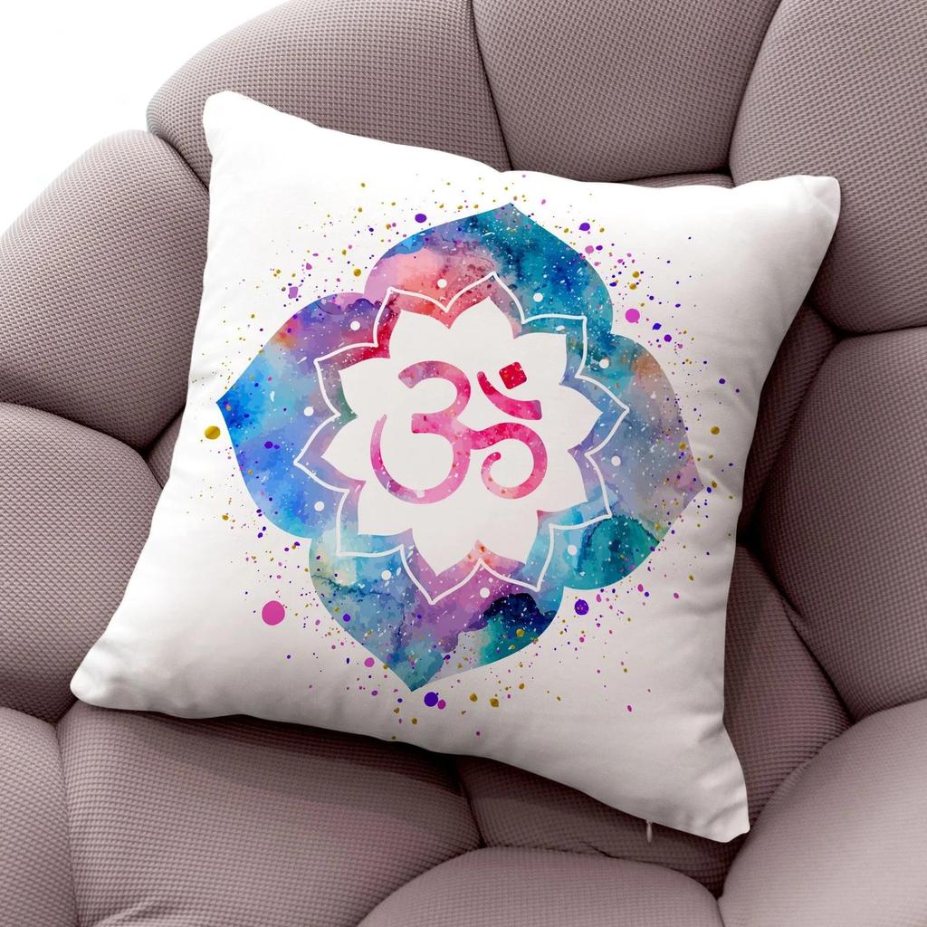 Meditation Decorative Pillowcase Living Room Office Home Pillowcase Car Ornaments
