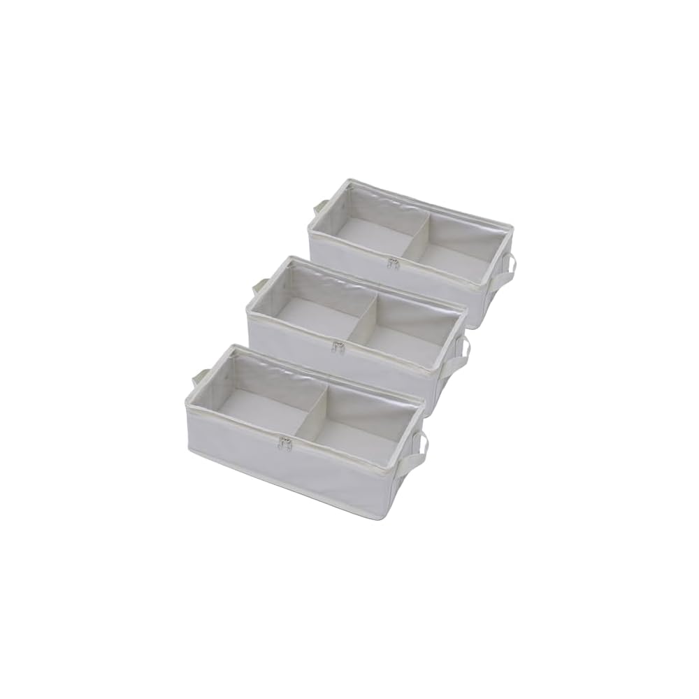 YAMAZEN Storage Box for Books and Comics, Holds 23 Paperback Books (A6 Size Compatible), Set of 3,