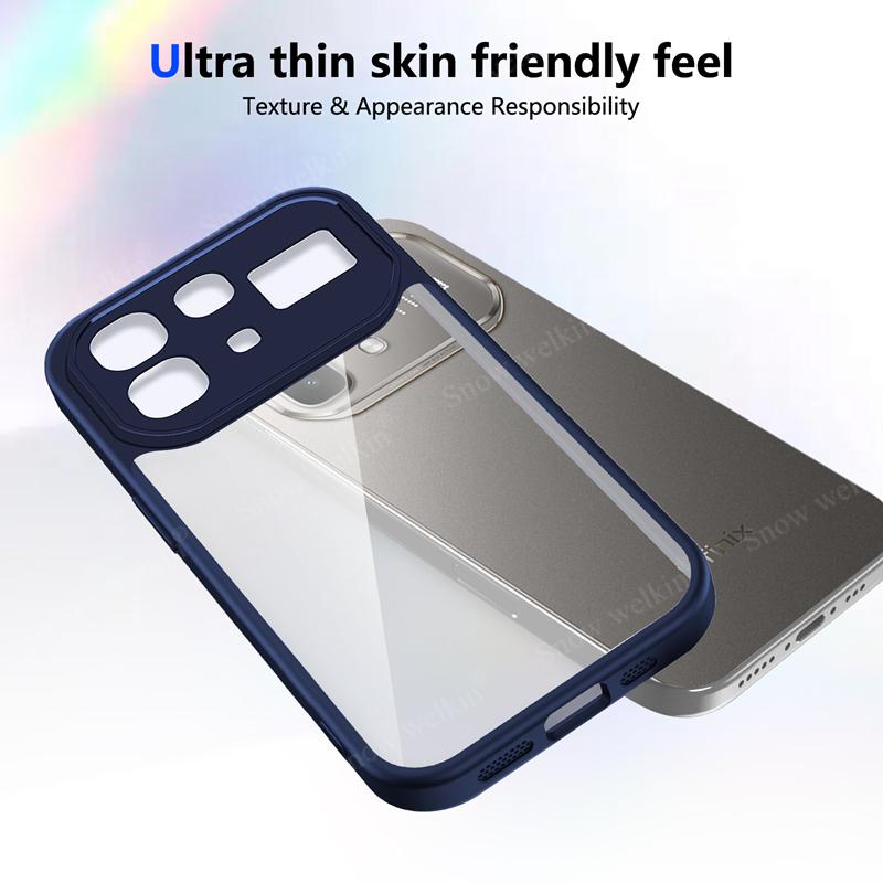 Custodia in Silicone Trasparente Per Infinix Note 60 Pro Note60 Pro 60Pro Retro in PC Paraurti in TPU Custodie Trasparenti Antiurto Cover per Telefono