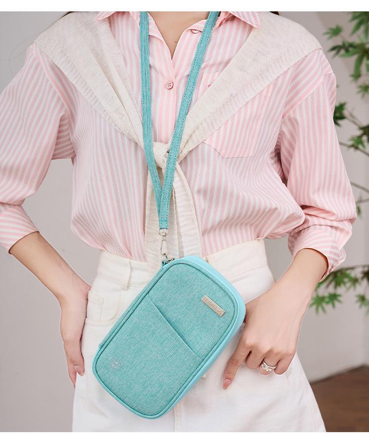 RFID-blokkerende nek paspoorthouder - Waterdichte reisportemonnee voor mannen en vrouwen