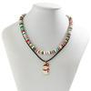 2/3/4pcs/set Cartoon Multi-layer Christmas Necklace Santa Christmas Tree Rice Beaded Chain Alloy Gingerbread Man