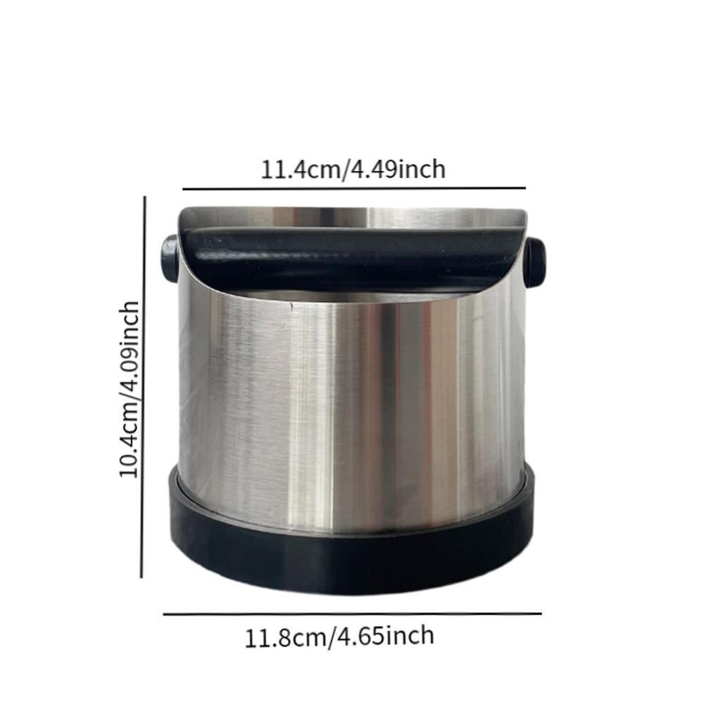 Espresso Knock Box Nonslip Coffee Ground Bin for Hotel Office Coffee Shop