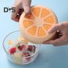 Ice Cube Tray Mold Orange Shape Leak Proof TPE Smooth Surface Ice Tray Mold