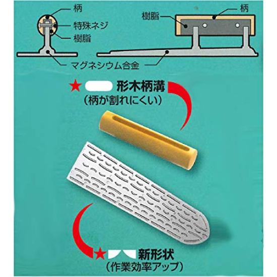 Ishii Super Hard Professional Magnesium Trowel Tough Round Tip 400mm Nuri-kun MG-400
