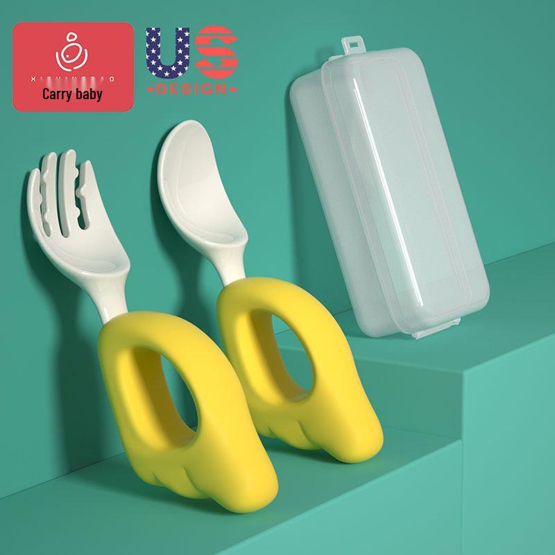 Baby Fork & Spoon Set for Self-Feeding - Infant & Toddler Tableware