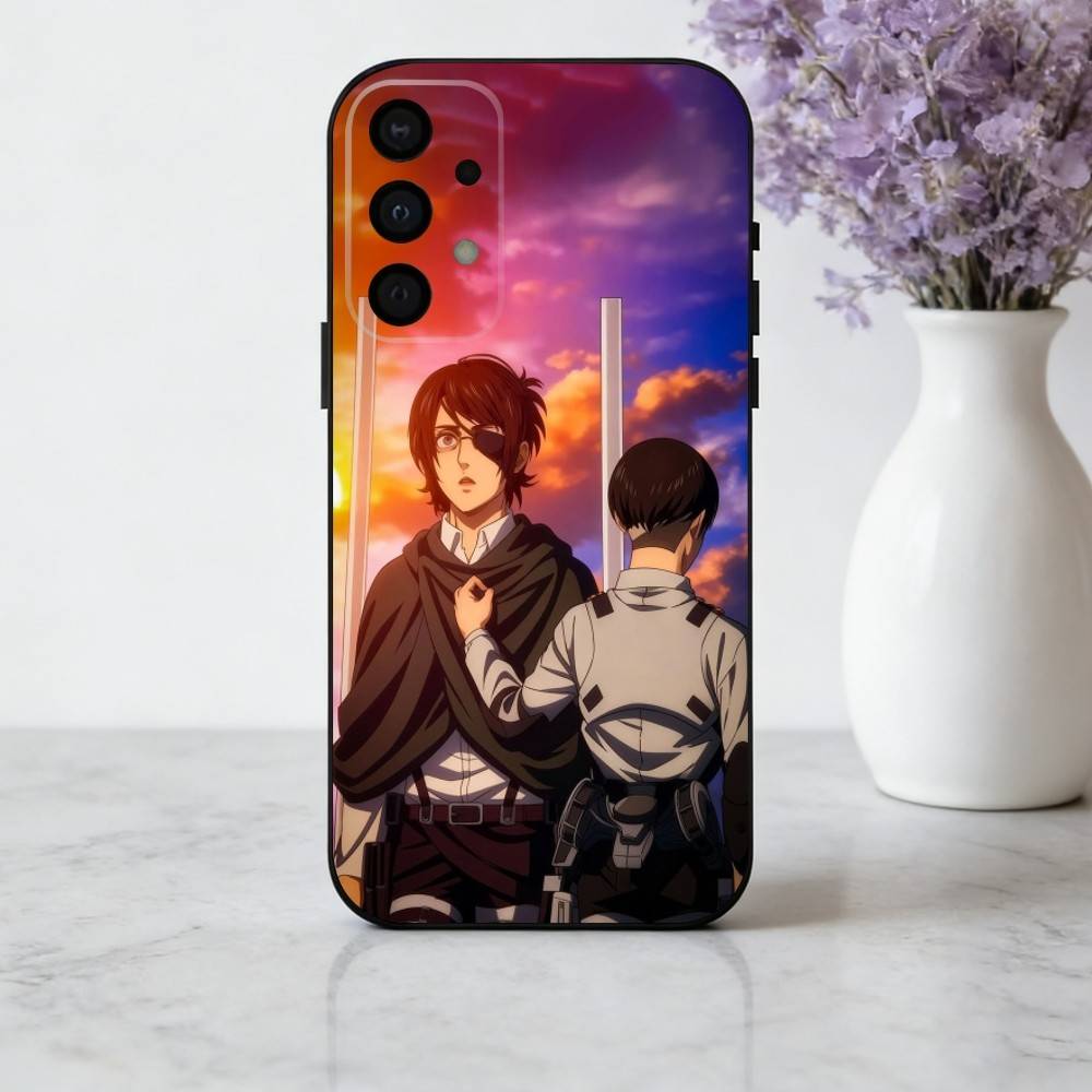 L-Levi A-Ackerman A-Attack O-On T-Titans phone Case For Samsung Galaxy A73,A72,A71,A70,A53,A52,A51,Others Soft Black Shell