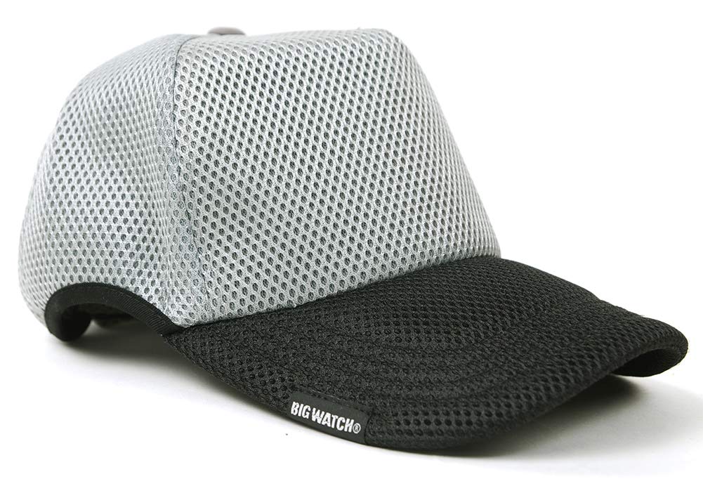 Round Processing Large Size Hat Plain Round Mesh Cap Light Size Adjustment [Big Watch] Men's CPMG-16R Gray/Black