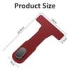 Car Co-Pilot Glove Box Hook - Heavy-Duty PU Leather Organizer with Adjustable Strap, Secure Snap Closure for Multiple Vehicles