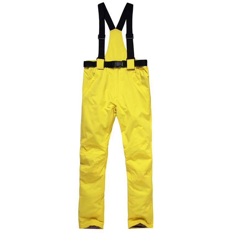 Unisex Winter Ski Bibs: Warm, Thickened Cotton Pants for Outdoor Couples