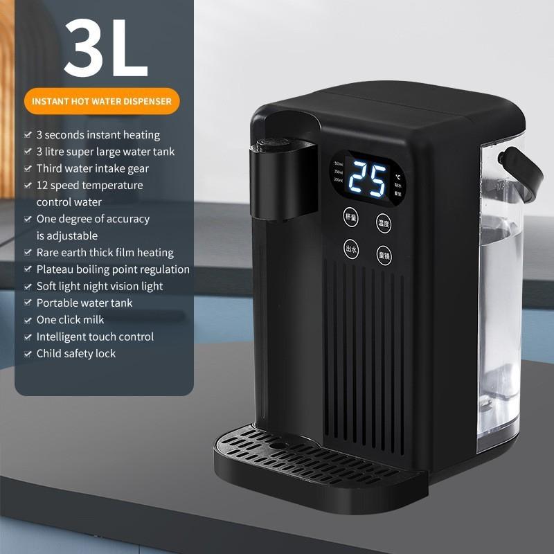 

3L Quick Heating Direct Water Dispenser Household Small Hot Water Boiling Machine Desktop Water Dispenser чёрный