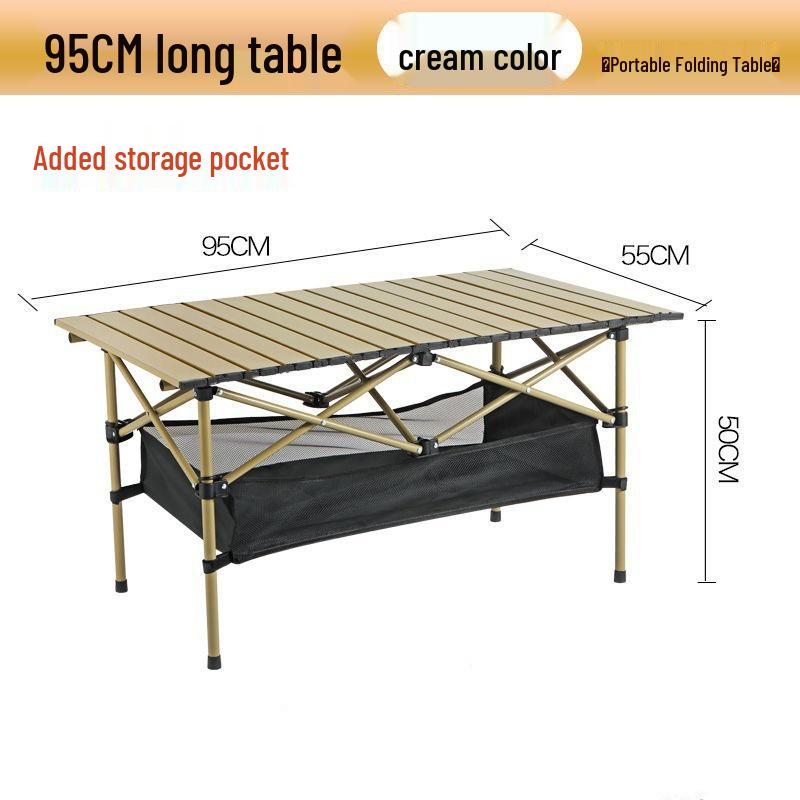 Height-Adjustable Portable Outdoor Picnic Table and Chair Set
