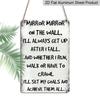 2D Flat, Large Vintage Inspirational Aluminum Wall Art Sign - Motivational Quote Decoration - Waterproof, Rustproof, Fade-Resistant - Easy To Hang