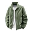 Mens Lightweight Stand Collar Jacket Casual Windproof Nylon Outerwear Daily Wear