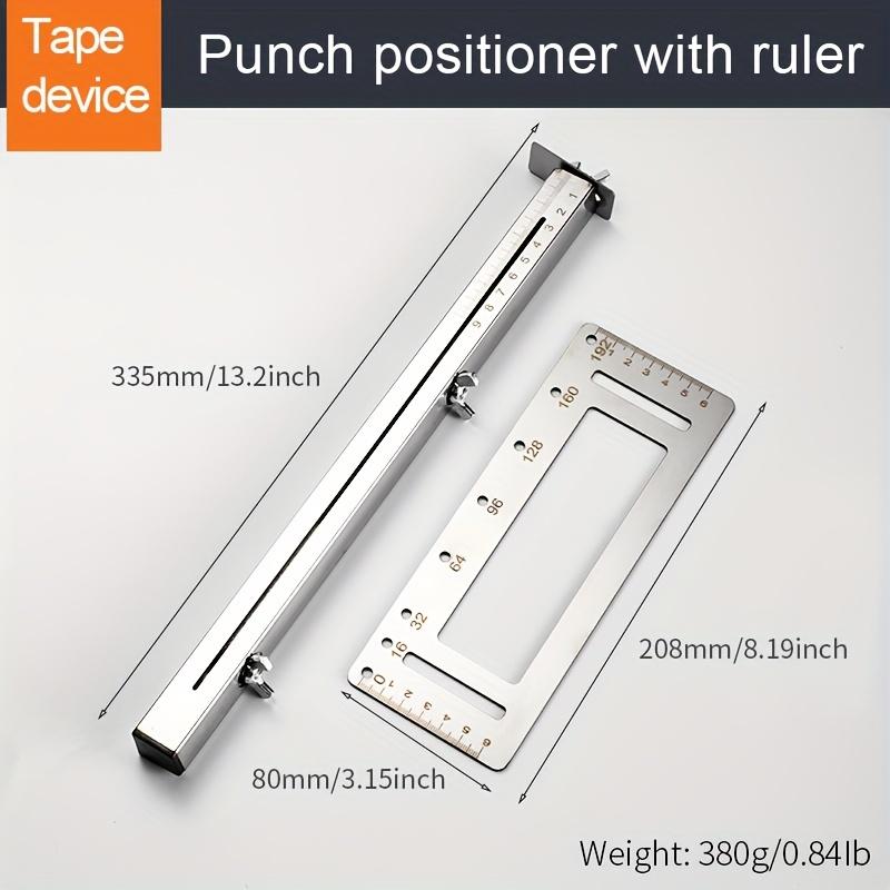 Handle Hole Locator Door Knob and Pull Installation Jig and Shelf Pin Jig Boring Hole Drill Guide Stainless Steel