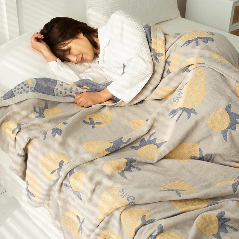 Summer Blanket For Beds, Double Sofa Towel, Thin Sheet, Single Cool Quilt, Cotton Blanket Bedspread, Breathable Comfortable, New