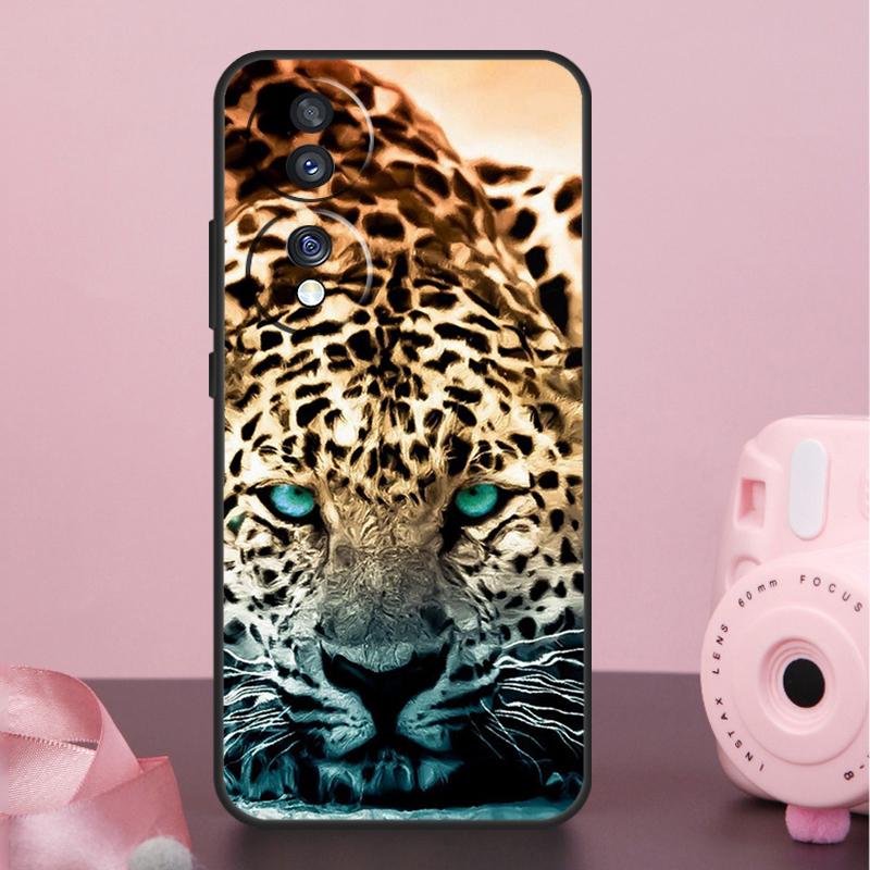 Cheetah Panther Snow Cheetah Case For Honor X9a X8a X7a X6a X7 X8 X9 X9b X8b Honor 10 50 70 90 Lite Magic 6 5 Pro Cover
