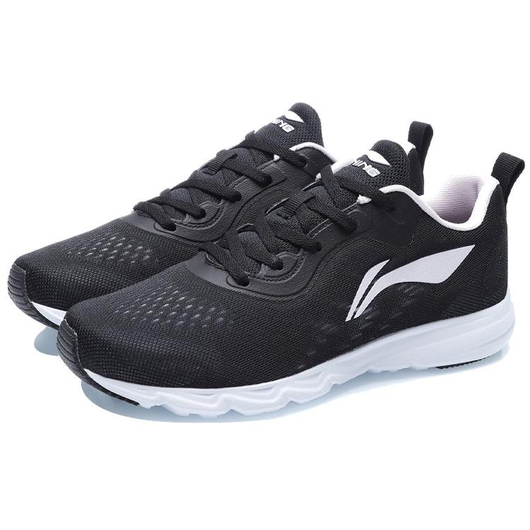 New LiNing Cushioned Slip Resistant Breathable Lightweight Low Top Running Shoes Women's Black ARBR006-1